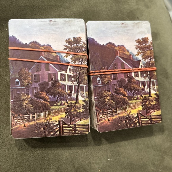 Paul and Madeline Bucknum Christmas Xmas 1980 Bridge Playing Cards - Picture 1 of 2